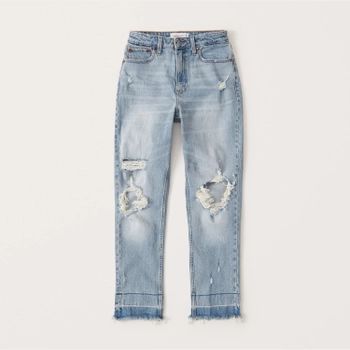 Curve Love High Rise Mom Jeans | Abercrombie & Fitch (US)