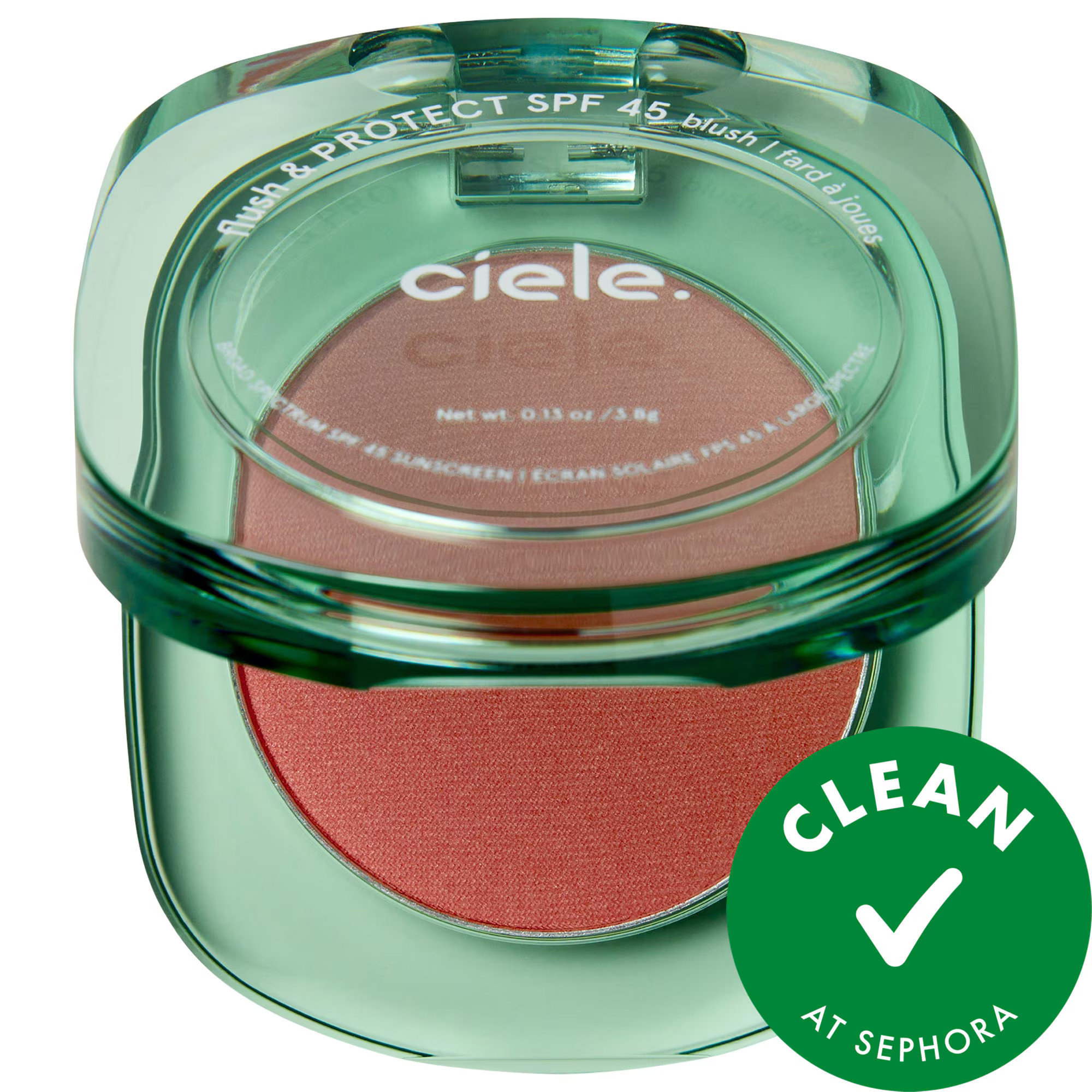 ciele flush & PROTECT SPF 45+ powder blush Ruddy 0.13 oz/3.8 g | Sephora (US)