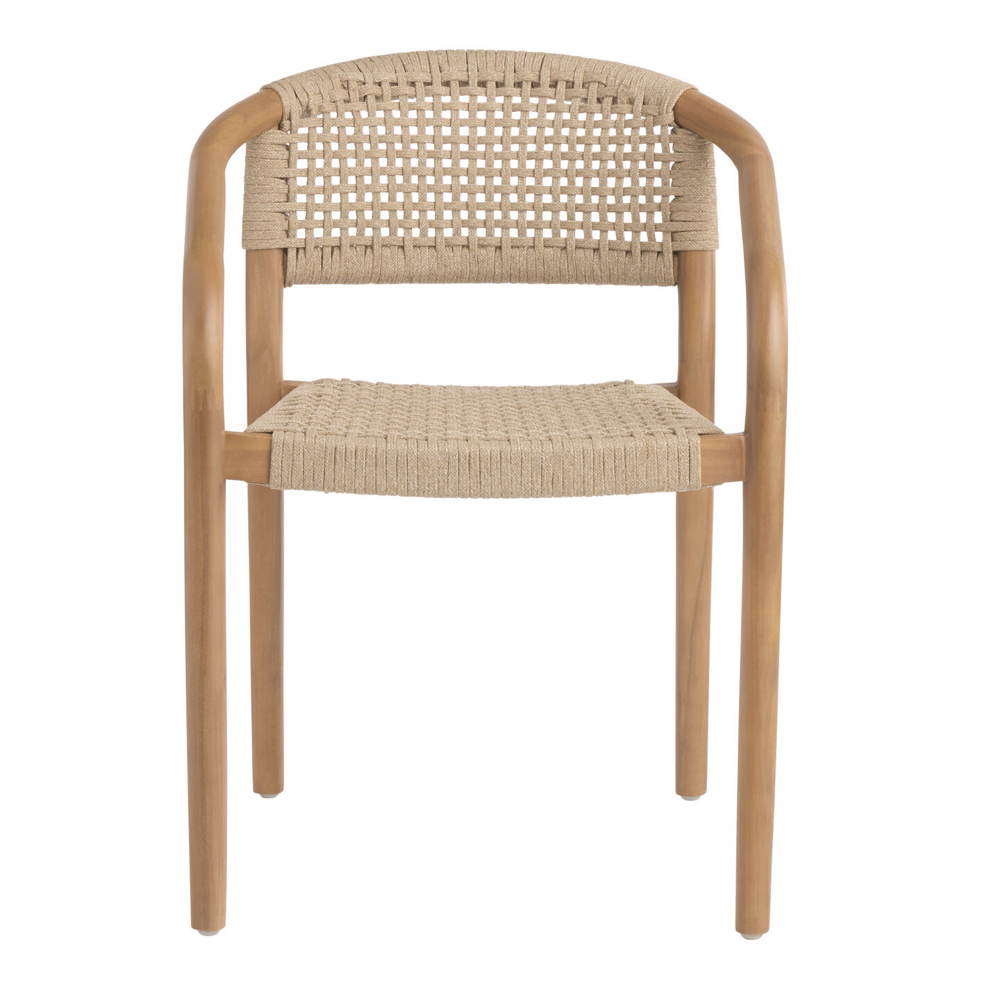 Montara Rope and Acacia Outdoor Dining Chair Set of 2 | World Market