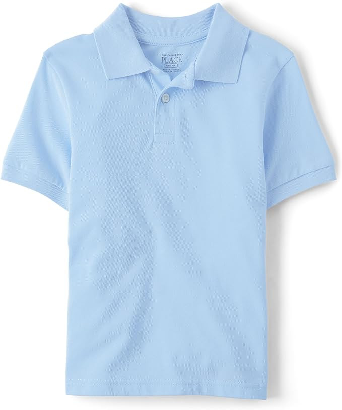 The Children's Place Boys' Uniform Short Sleeve Pique Polo | Amazon (US)