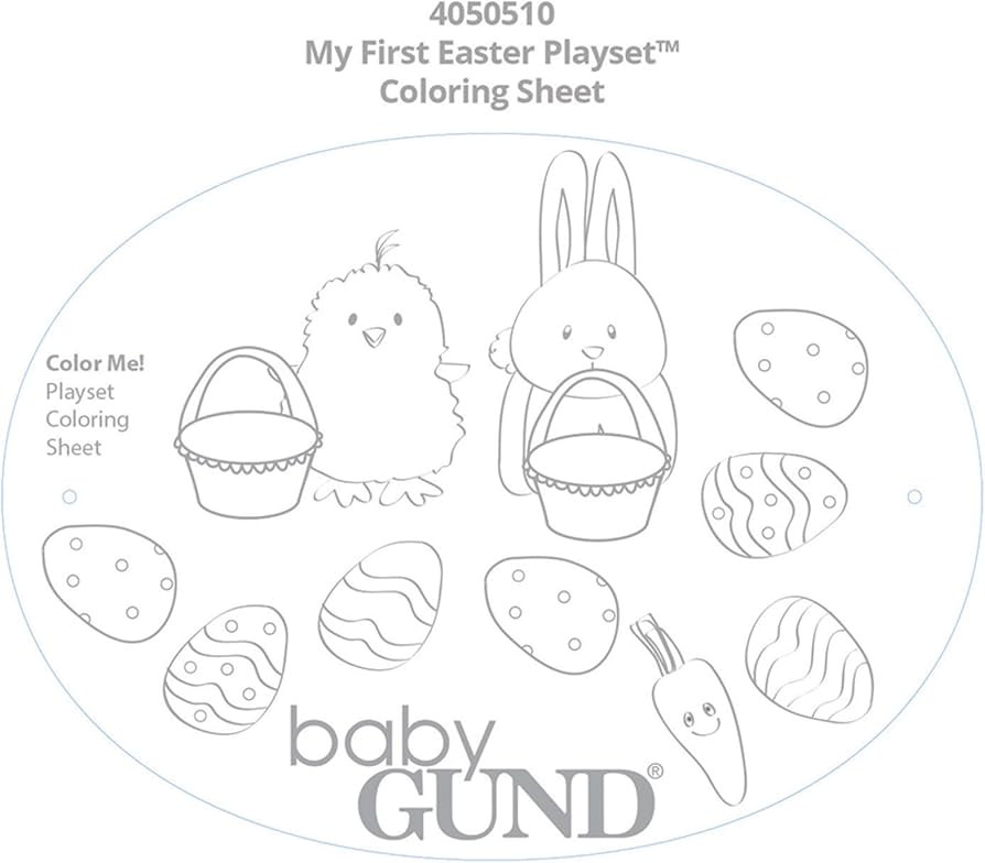 GUND Baby My First Easter Basket 5-Piece Plush Playset with Rattle, Squeaker & Crinkle Plush Toys... | Amazon (US)