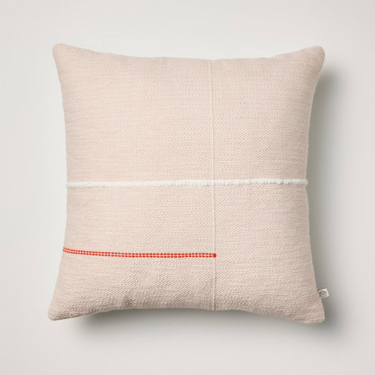 18"x18" Asymmetrical Stripe Indoor/Outdoor Square Throw Pillow - Hearth & Hand™ with Magnolia | Target