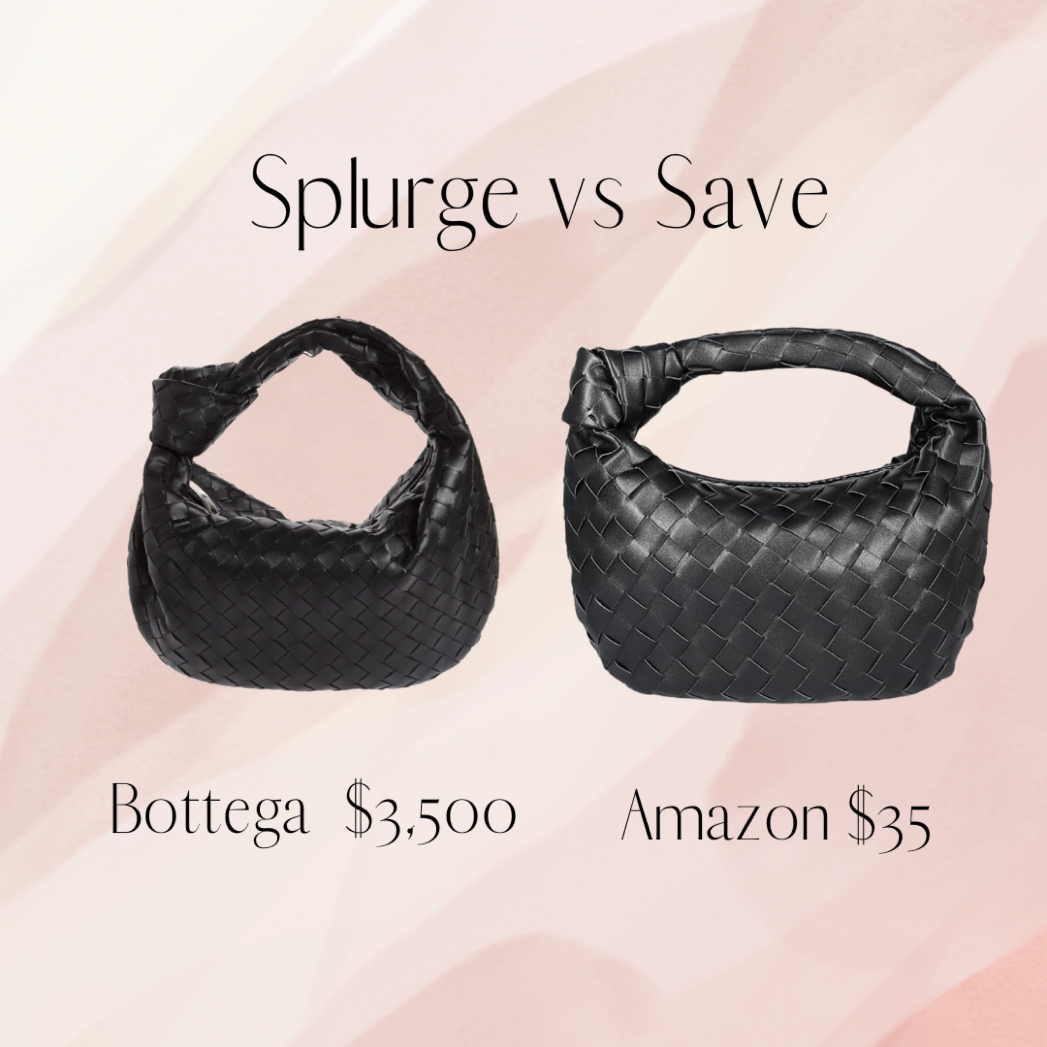 Splurge vs Save

Bottega and Amazon

#bottega #amazon #handbags 

#LTKFind #LTKitbag