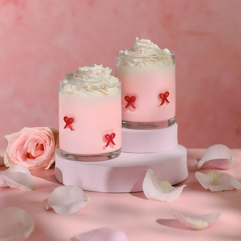 Thyme & Table 12 fl oz Valentine's Day Red Bows Charm Drinking Glasses, Set of 2 | Walmart (US)