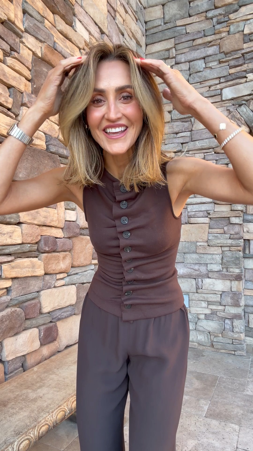 The cutest pant, top and shoes on sale today with code KARINA20 - size xs on all pieces, shoes are SO COMFY! 

#LTKgrwm #LTKootd #LTKSeasonal