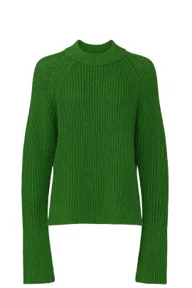 Green Oversized Crewneck Sweater | Rent the Runway