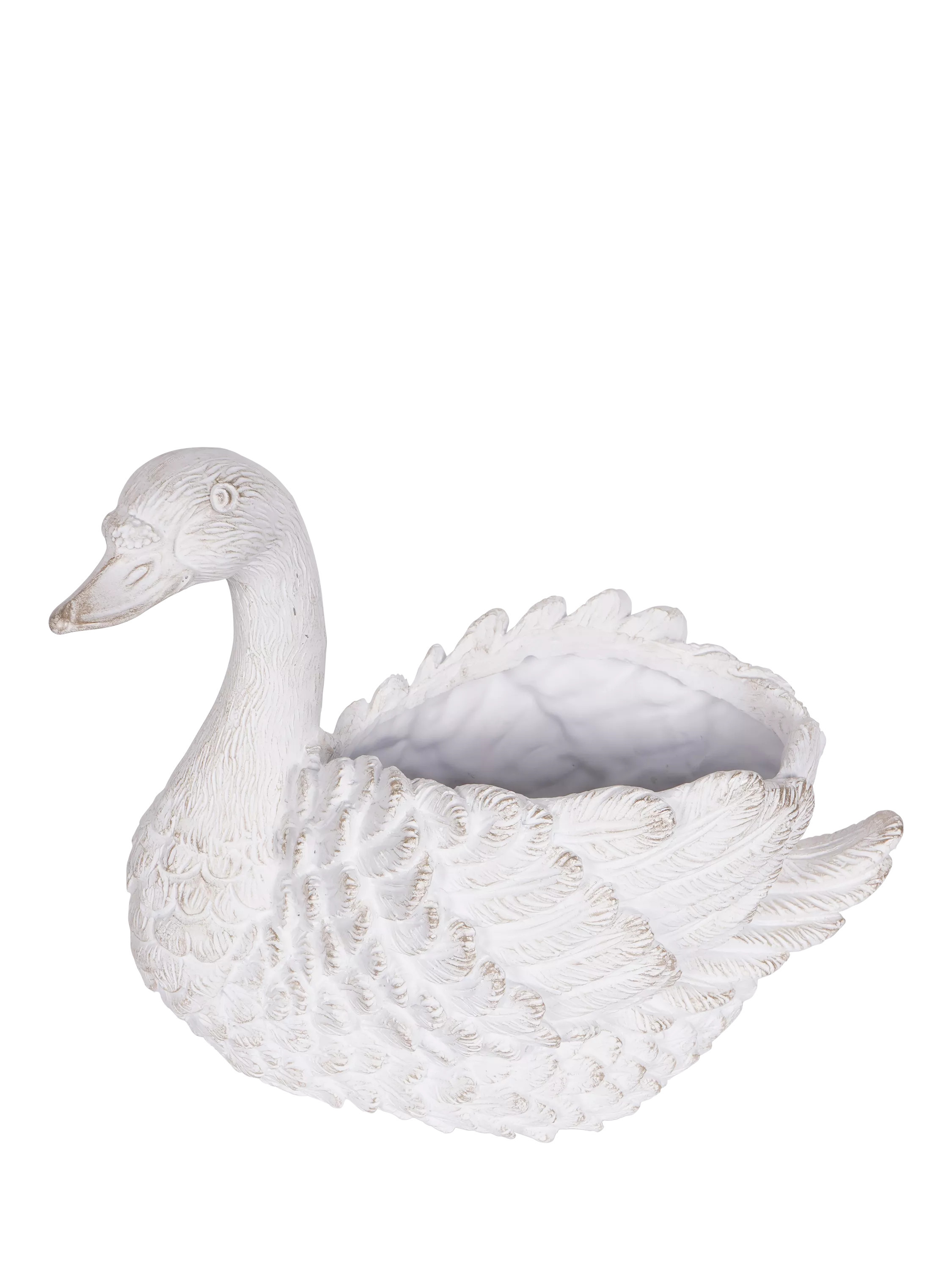 Laura Ashley Swan Indoor Planter, White | John Lewis (UK)