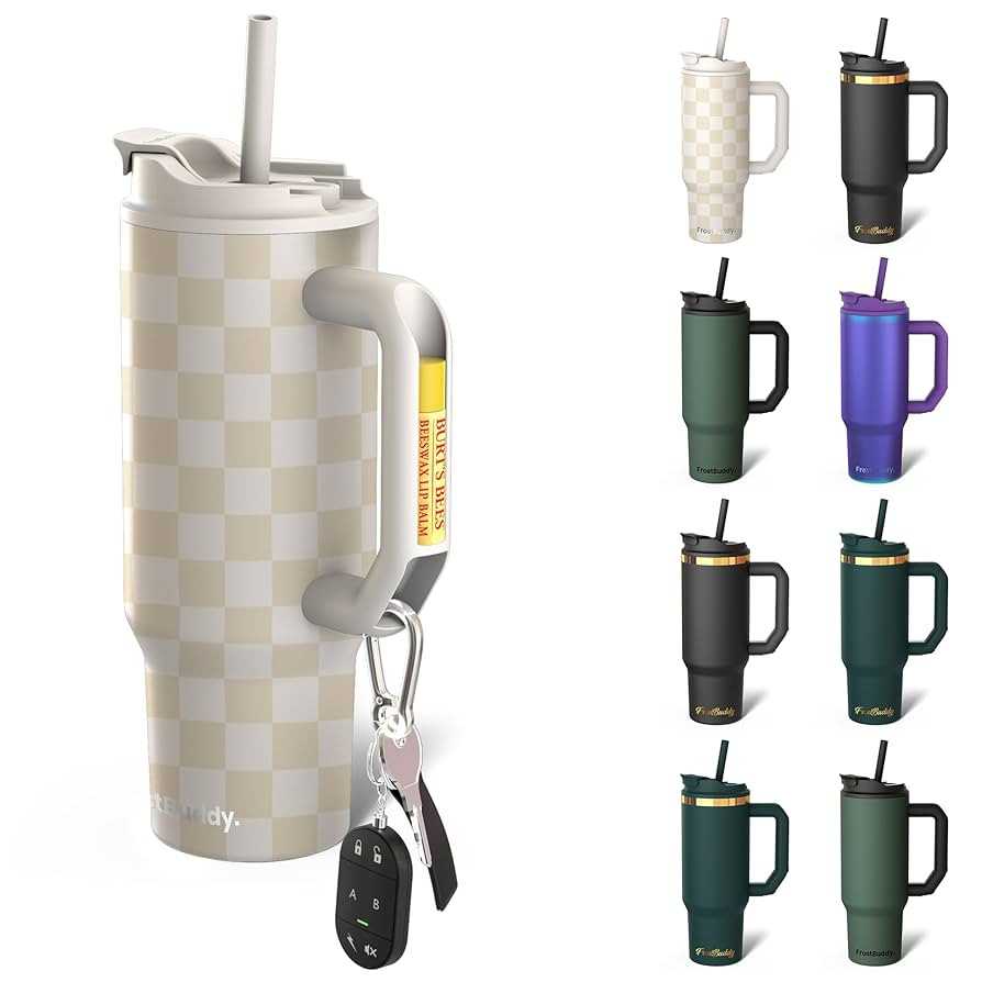 Frost Buddy Thicc Buddy - 30 oz Stainless Steel Vacuum Insulated Tumbler with Lid and Straw for W... | Amazon (US)