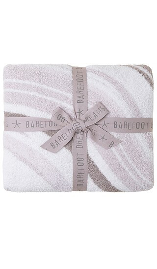 Barefoot Dreams CozyChic Marbled Blanket in Cream. | Revolve Clothing (Global)