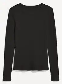 Plush Long-Sleeve Crew-Neck T-Shirt for Women | Old Navy (US)