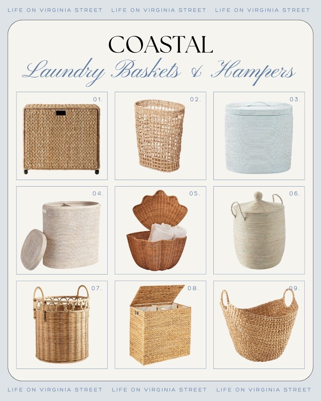 Coastal laundry baskets and Hampers 🙌🏻🙌🏻

#LTKHome #LTKSeasonal