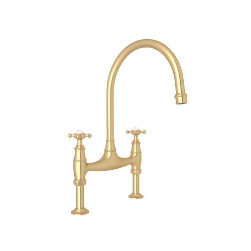 Perrin & Rowe Georgian Era Bridge Faucet With Sidespray | Perigold | Wayfair North America