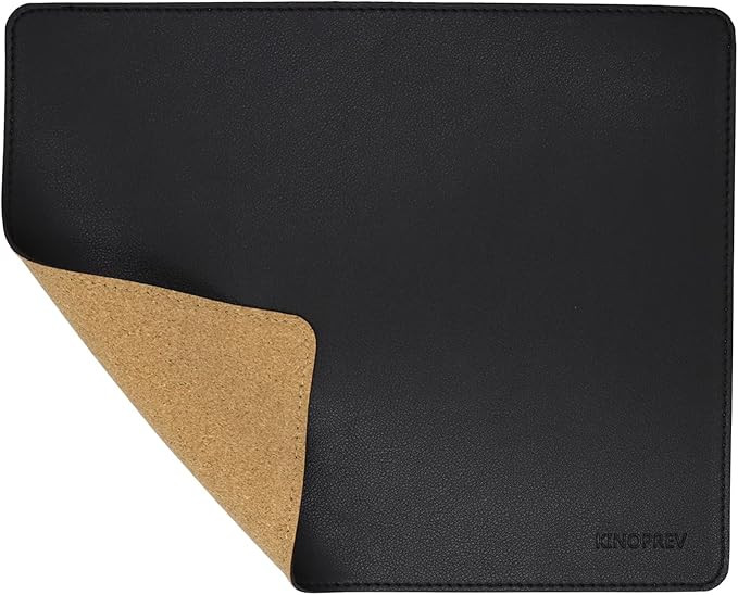 Leather Mouse Pad - Wood Mouse Pads with Stitched Edge,PU Non-Slip Mouse Mat,Double Side Mousepad... | Amazon (US)