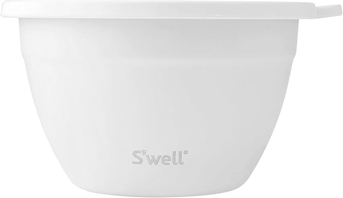 S'well Stainless Steel Salad Bowl Kit 64oz, Moonstone, Comes with 2oz Mini Canister and Removable... | Amazon (US)