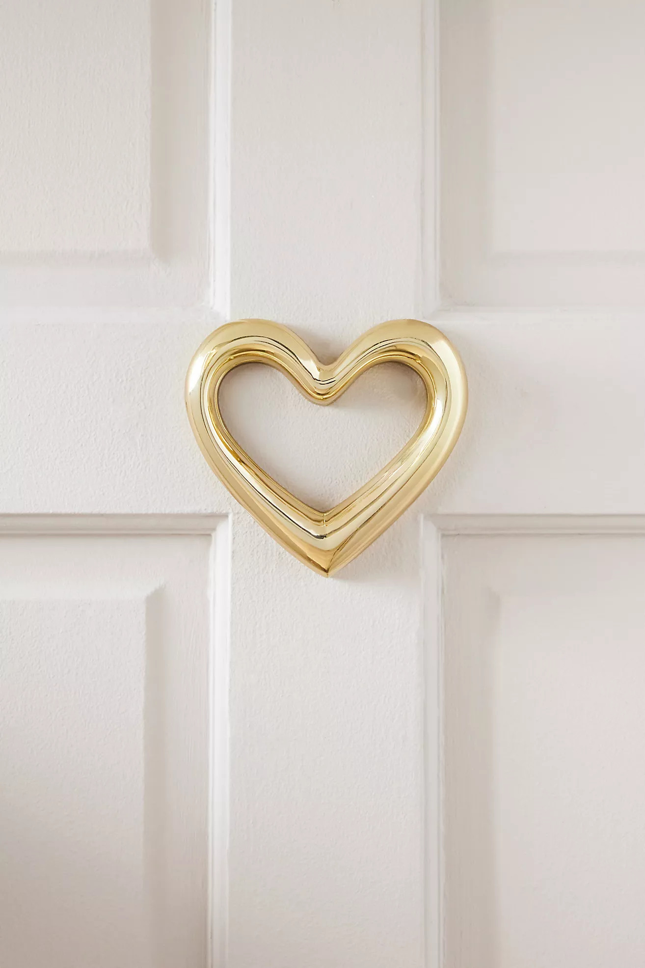 Amor Brass Heart Door Knocker | Anthropologie (US)