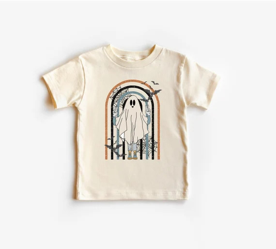 Toddler Infant Kid Retro Funny Halloween Shirt Groovy Ghost - Etsy | Etsy (US)