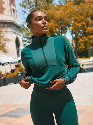 Seasoft Rib 1/4 Zip Popover | Athleta