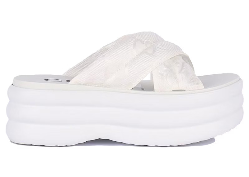 Gucci GG Platform Slide (Women's) Sneakers in White | StockX