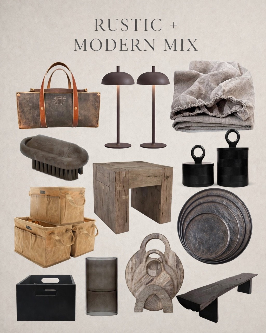 Rustic + modern is the mix I always come back to—warm woods, soft linen, matte black, and pieces that feel collected over time. These are the exact items I’m loving right now to get that Restoration Hardware look without overthinking it. Timeless, layered, and meant to last.

#LTKSeasonal #LTKHome #LTKSaleAlert