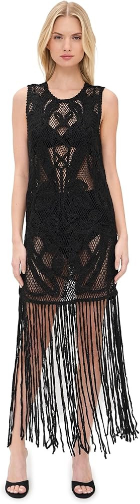 The Garment Women's Kim Fringed Crochet Dress | Amazon (US)