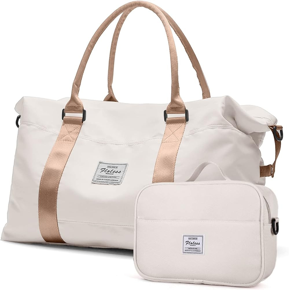 Travel Duffel Bag, Sports Tote Gym Bag, Shoulder Weekender Overnight Bag for Women | Amazon (US)