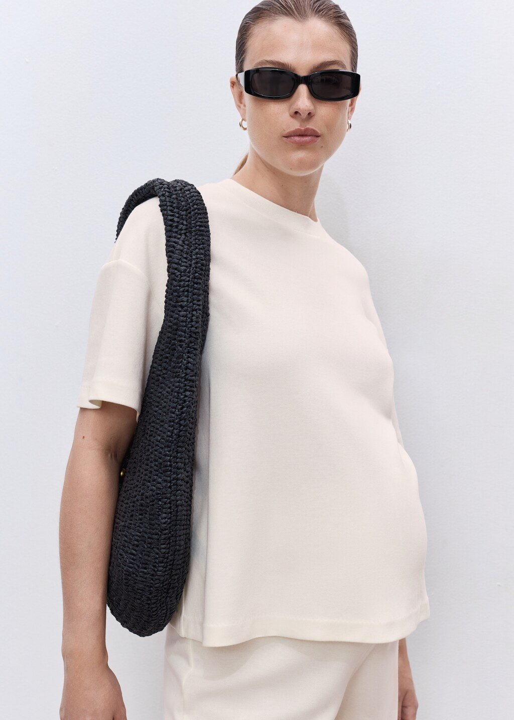 Cotton maternity t-shirt - Women | MANGO United Kingdom | MANGO (UK)