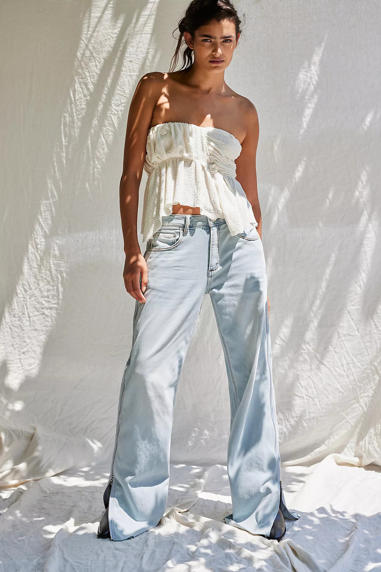 SER.O.YA Zoya Zipper Jeans | Free People (Global - UK&FR Excluded)