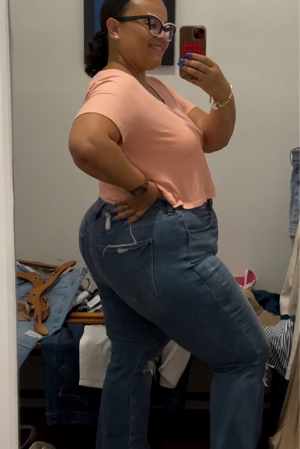 AE Curvy Stretchy Jeans! I’m wearing an 18 in all! 

#LTKFindsUnder50 #LTKStyleTip #LTKPlusSize