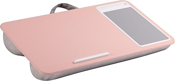 LapGear Home Office Lap Desk with Device Ledge, Mouse Pad, and Phone Holder - Pink - Fits Up to 1... | Amazon (US)