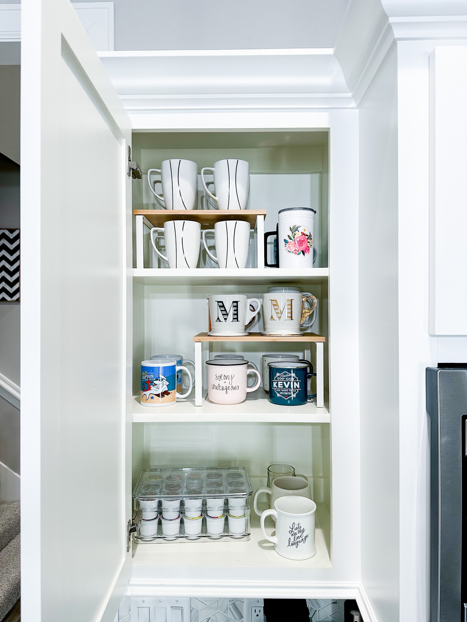Organized coffee mugs ☕️ love my little coffee bar area!! 

#LTKstyletip #LTKhome #LTKunder50