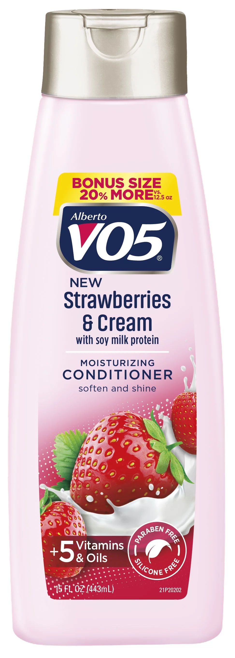 VO5 Moisture Milk Conditioner, Strawberries And Cream, 15 Fl Oz - Walmart.com | Walmart (US)