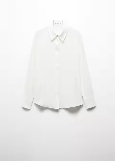 Regular flowy shirt -  Women | Mango United Kingdom | MANGO (UK)