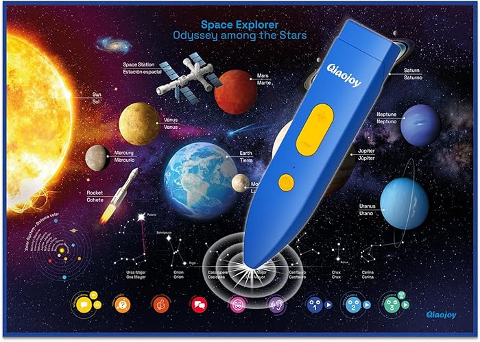 Bilingual Interactive Solar System Poster for Kids – Educational Talking Space Poster for Kids ... | Amazon (US)