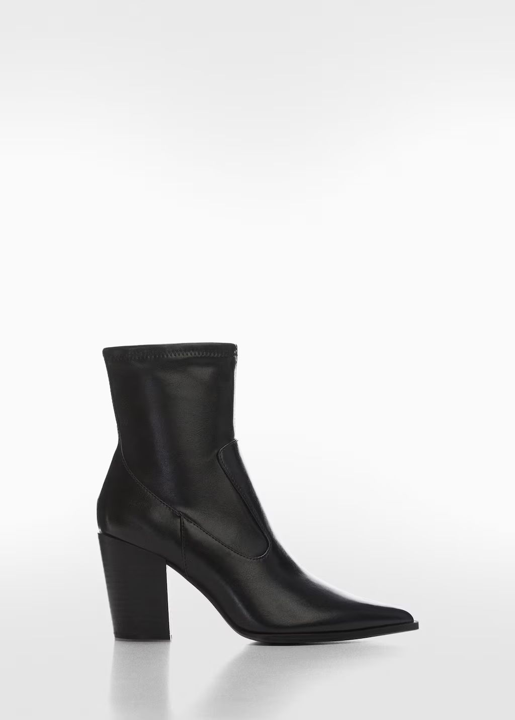 Pointed toe ankle boot with zip closure | MANGO (US)