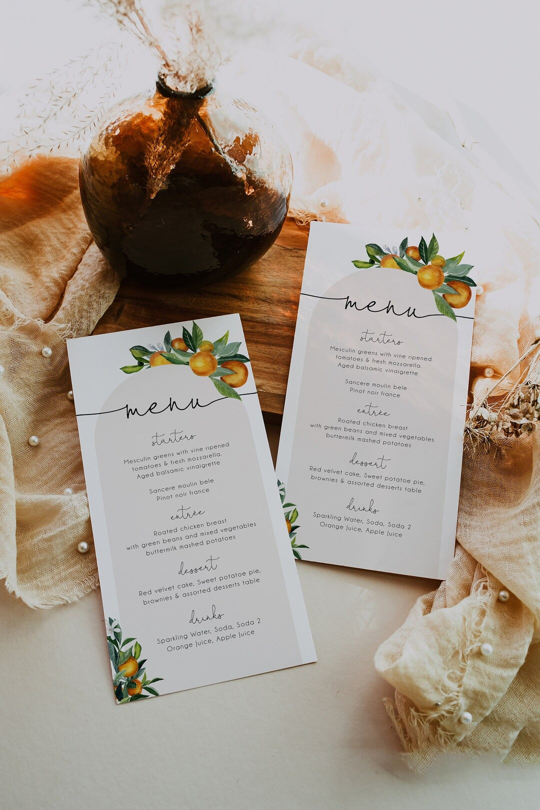 Cutie Editable Menu Template, A Little Cutie Baby Shower Editable Menu, Citrus Themed Baby Shower... | Etsy (US)