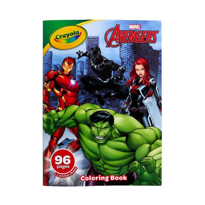 Crayola 96pg Marvel Avengers Coloring Book with Sticker Sheet | Target