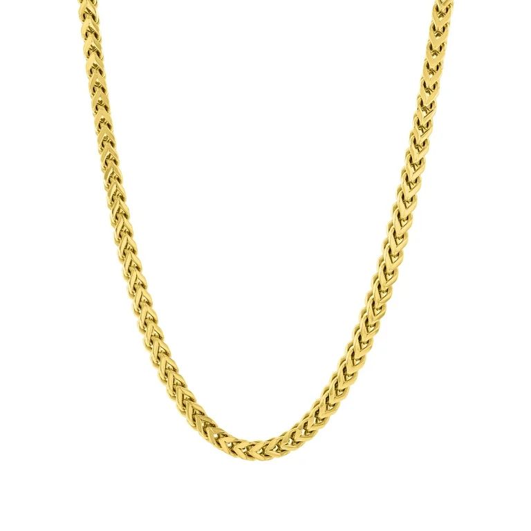 Men's Gold-Tone Stainless Steel Franco Chain Necklace - Brilliance Fine Jewelry | Walmart (US)