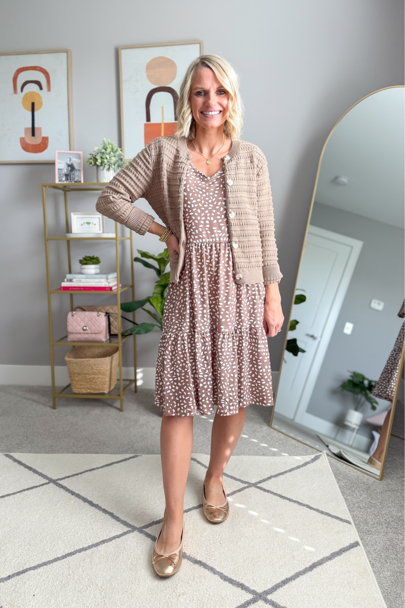 I love this fall dress styled with a cardigan! Dress- small || cardigan- small 

#LTKStyleTip #LTKFindsUnder50 #LTKOver40