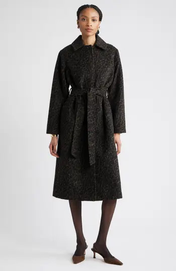 Nordstrom Belted Animal Print Jacket at Nordstrom Rack, Size Xx-Large | Nordstrom Rack