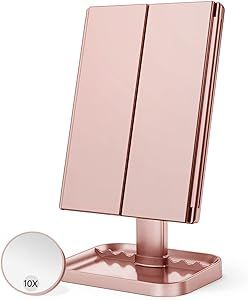 Makeup Mirror Vanity Mirror with Lights, 10x 3X 2X Magnification, Lighted Makeup Mirror, Touch Co... | Amazon (US)