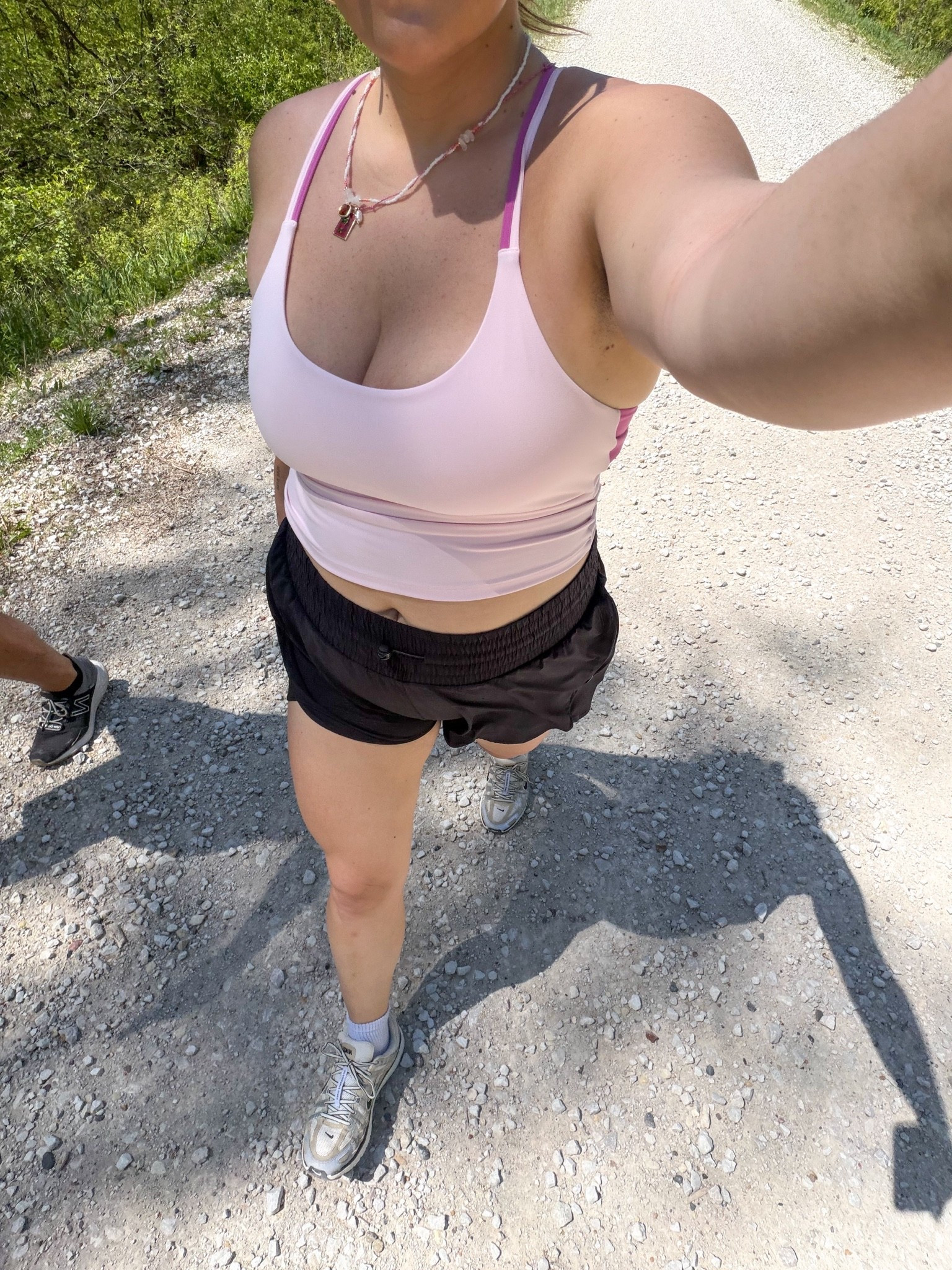 On a hot girl walk hbu?!

This is the third year wearing these athletic shorts from target and they are seriously some of my favorites, I love the wide waist band they don’t constantly write up they are very roomy in the thighs. I wear a size Xl!!