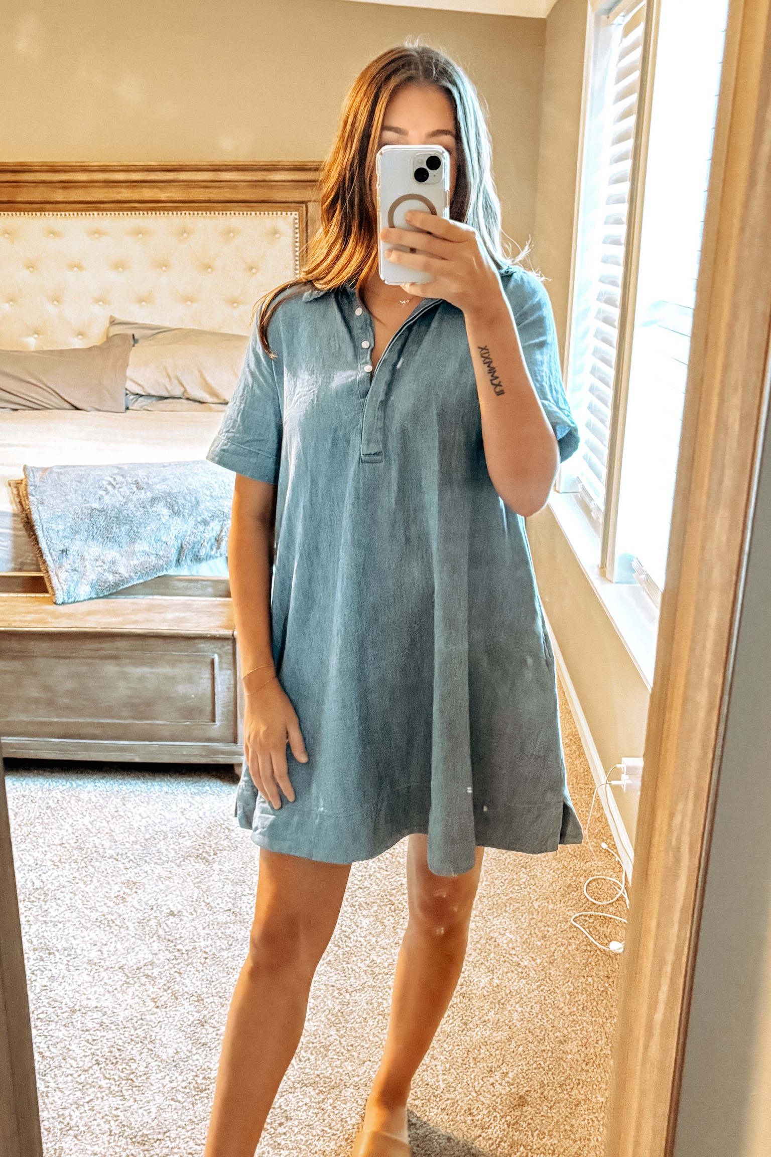 Old navy find. Teacher dress. Work dress. Business casual. Denim. Denim dress. I am usually a size medium but I got a small and it fits perfect  

#LTKSaleAlert #LTKWorkwear #LTKFindsUnder50