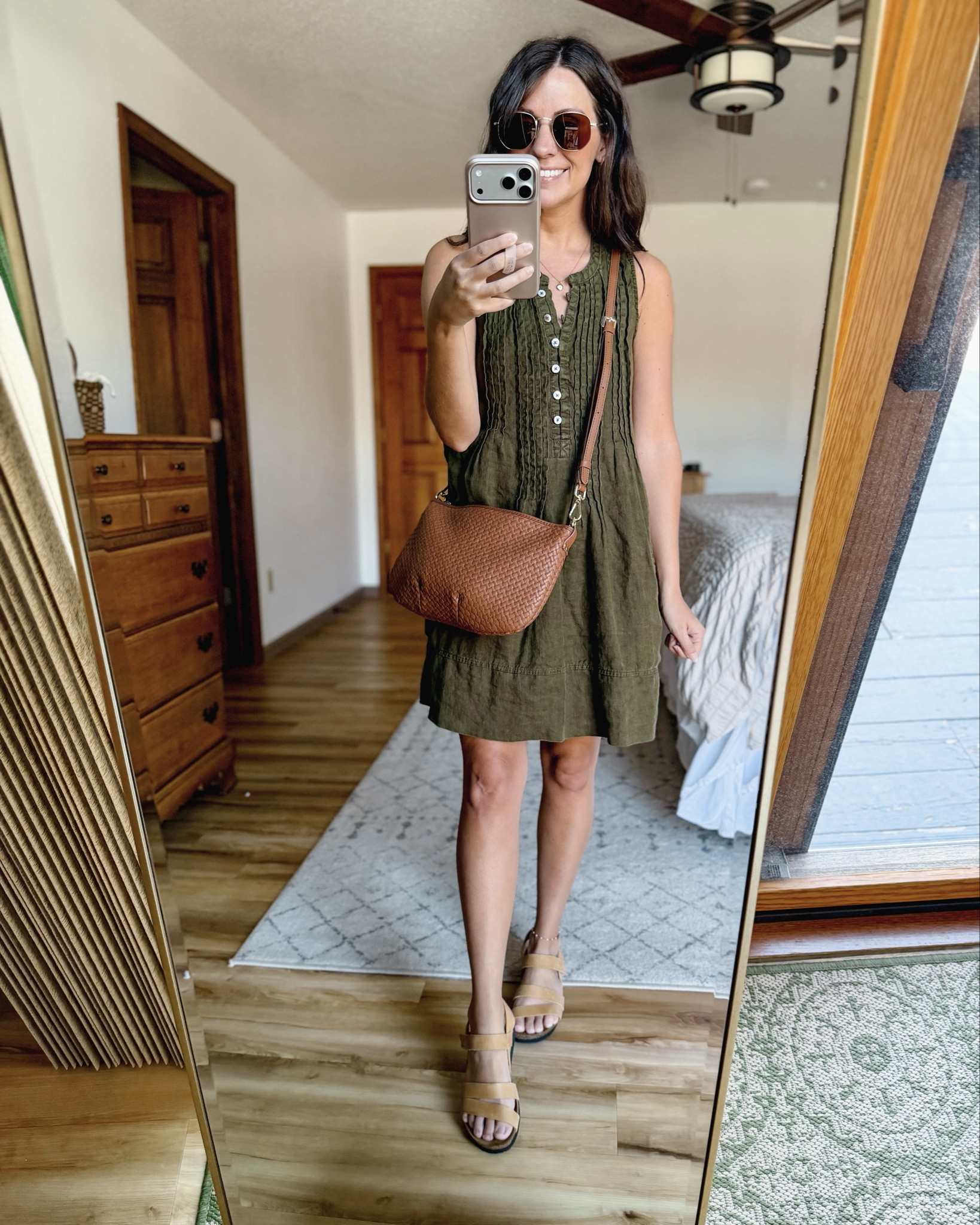 xs in my dress (my color is martini olive. I also linked the cotton version which I own in 3 colors too!) 

my Naot sandals are size 6. 

#LTKgrwm #LTKPetite #LTKootd