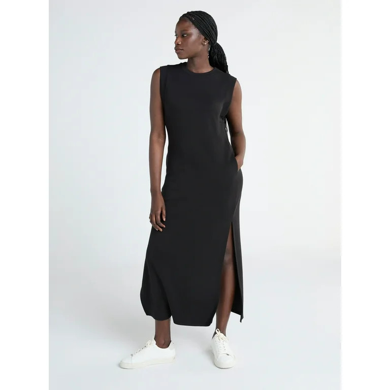 Scoop Women's and Women’s Plus Ultimate ScubaKnit Sleeveless Maxi Dress, Sizes XS-4X | Walmart (US)