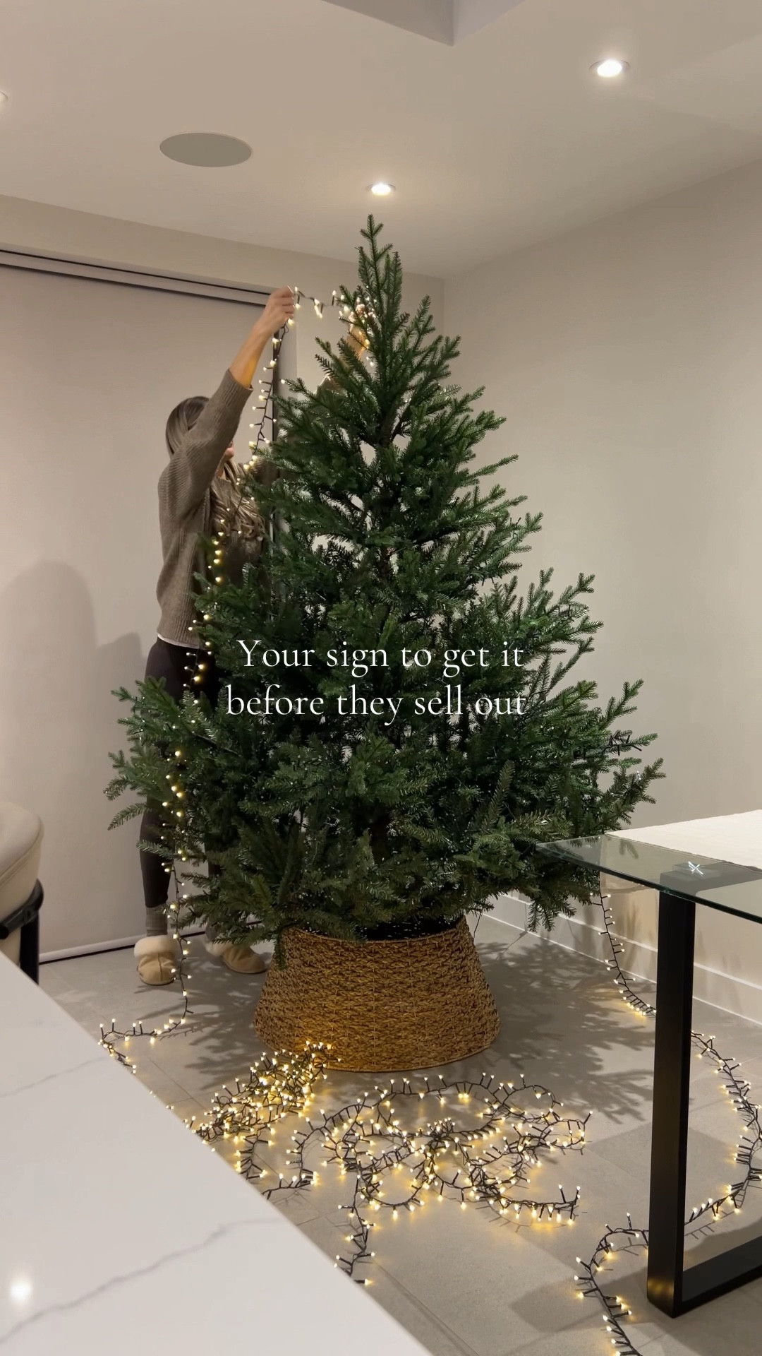 Your sign to get it before they sell out! 🎄🎄🎄

My absolute dream Christmas tree
After going through about 10 trees I found my perfect bushy full most realistic tree you ever did see
This is linked in my bio for you, I have 2 sets of the lights I have linked in warm white and it's a lot
🤩✨💫⭐️ 

#LTKuk #LTKwinter #LTKhome