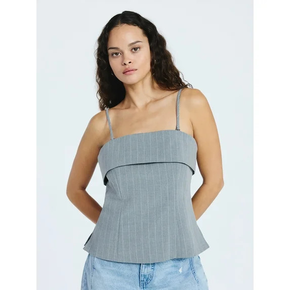 Scoop Women's Fold Over Bandeau Top, Sizes XS-XXL | Walmart (US)