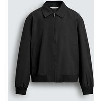 Zara - Water Repellent Technical Jacket - Black - L - Man | Zara US