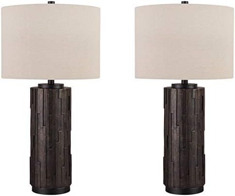 Signature Design by Ashley - Makya Poly Table Lamps - Set of Two - Black | Amazon (US)