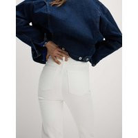 M&S Collection Women's Harper Supersoft High Waisted Jeans - 10LNG - Soft White, Soft White | Marks & Spencer (UK)