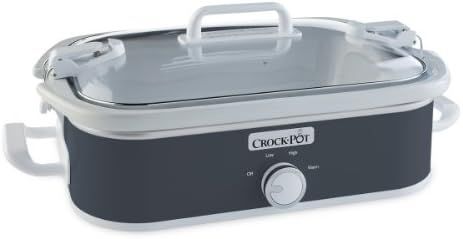 Crock-Pot 3.5 Quart Casserole Manual Slow Cooker, Charcoal | Amazon (US)